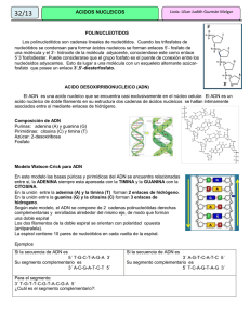 acidos nucleicos - QUIMICA Medicina, USAC