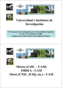 Institutos Mixtos CSIC-UAM