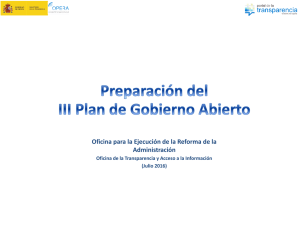 Presentación del proceso de desarrollo del III Plan