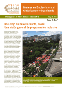 Reciclaje en Belo Horizonte, Brasil: Una visión general de