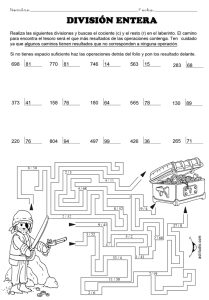 división entera