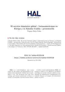 El servicio doméstico global : Latinoamericanas en Europa y en