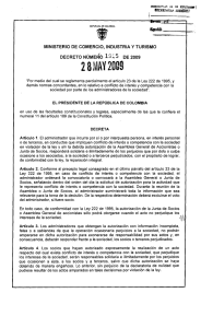 Decreto 1925 de 2009