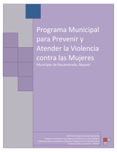 Programa Municipal para Prevenir y Atender la Violencia