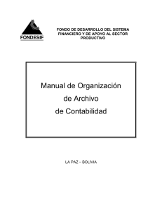 Manual de Organización de Archivo de Contabilidad