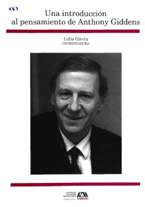 Una introducción al pensamiento de Anthony Giddens / Lidia Girola