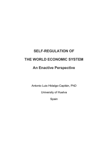 SELF-REGULATION OF THE WORLD ECONOMIC SYSTEM An