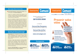 Prevenir salva vidas - Camuzzi Gas Pampeana