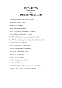 Estatuto provisional del Imperio Mexicano