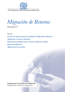 Migración de Retorno - Conferencia Regional sobre Migración