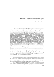 Notas sobre la aceptación hereditaria romana en un reciente