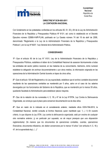 Directriz DCN-003-2011 Plazo de conservación de los documentos