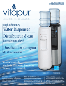 Water Dispenser Distributeur d`eau Dosificador de agua