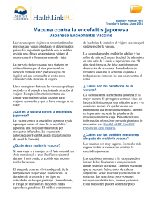 Vacuna contra la encefalitis japonesa
