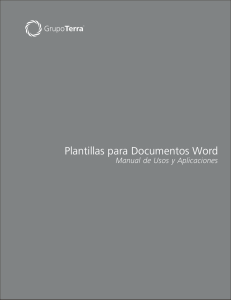 Manual plantillas word - Terranet