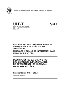 UIT-T Rec. Q.82.4 (11/88) Búsqueda de línea