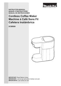 Cordless Coffee Maker Machine à Café Sans Fil Cafetera
