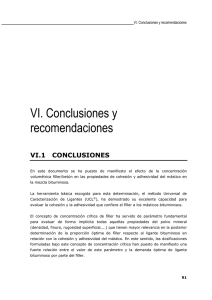 VI. Conclusiones y recomendaciones