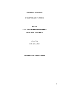 &ldquo;ATLAS DEL CONURBANO BONAERENSE&rdquo;