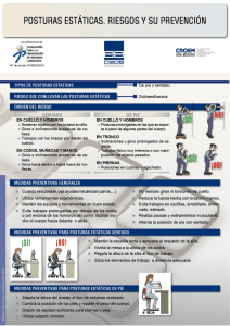 Page 1 POSTURAS ESTÁTICAS. RIESGOS Y SU PREVENCIÓN