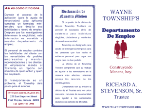 WAYNE TOWNSHIP`S RICHARD A. STEVENSON, Sr.
