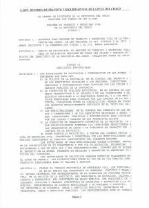 l.4488 - regimen de transito yseguridad vial de la pcia. del chaco