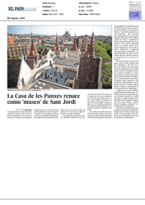 La Casa de les Punxes renace como `museo` de Sant Jordi