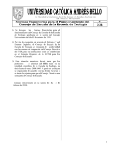 2.28 Normas transitorias para el funcionamiento del Consejo de