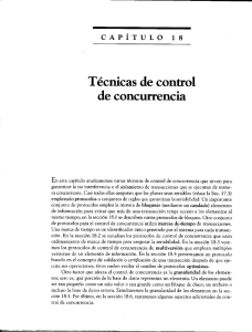 Técnicas de control de concurrencia