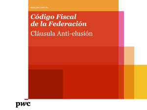 Código Fiscal de la Federación Cláusula Anti-elusión