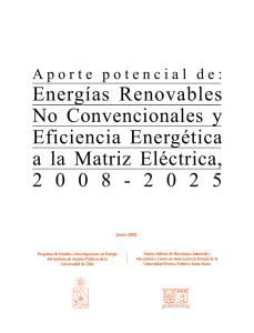 Energías Renovables No Convencionales y Eficiencia Energética a