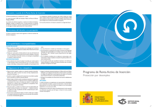 Renta activa de inserción - folleto informativo (PDF