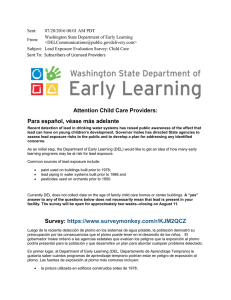 Attention Child Care Providers