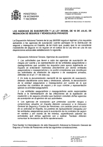 Las Agencias de Suscripción y la Ley 26/2006