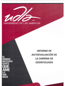 Informe de Autoevaluación. - Universidad de Las Américas