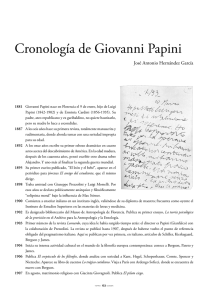 Cronología de Giovanni Papini