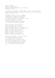 BARRIO DE TANGO Letra de Homero Manzi, Musica