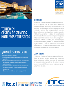 técnico en gestión de servicios hoteleros y turísticos