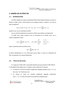 Diseño de filtros FIR - OCW-UV