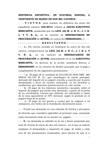 Sentencia Ejecutivo Mercantil Guaymas