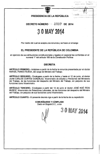 OMAY 2014 - Presidencia de la República de Colombia