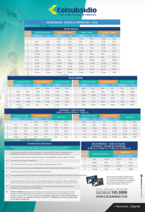 cronograma escuelas deportivas - 2016