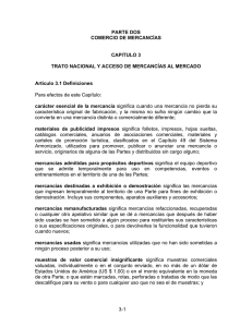 Capítulo 3. Trato Nacional y Acceso de Mercancías al Mercado