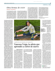 Vanessa Veiga, la atleta que aprendió a correr de nuevo