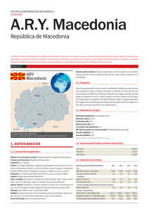 A.R.Y. Macedonia - Ministerio de Asuntos Exteriores y de Cooperación