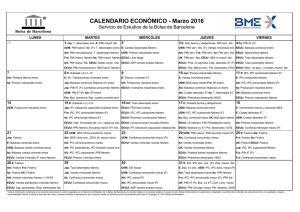 Marzo 2016 - Bolsa de Barcelona