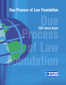 Due Process of Law Foundation