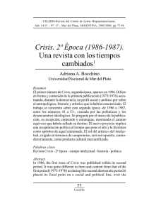 Crisis : 2ª época (1986-1987) : una revista con los