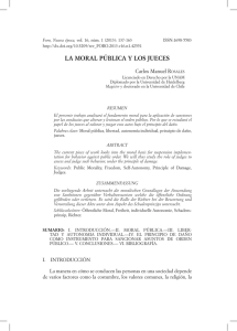 La moral pública y los jueces - Revistas Científicas Complutenses