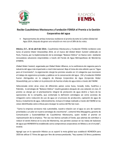 Recibe Cuauhtémoc Moctezuma y Fundación FEMSA el Premio a la